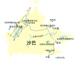 沙巴电子地图
