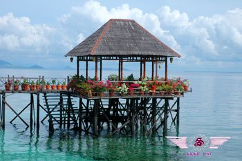 马步水上屋 马步水上屋预订 mabul water bungalow