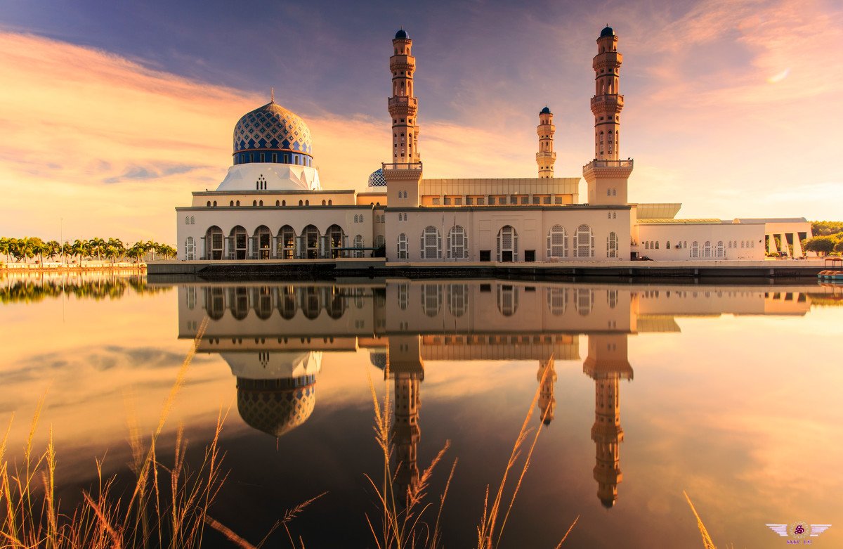 沙巴岛海上清真寺